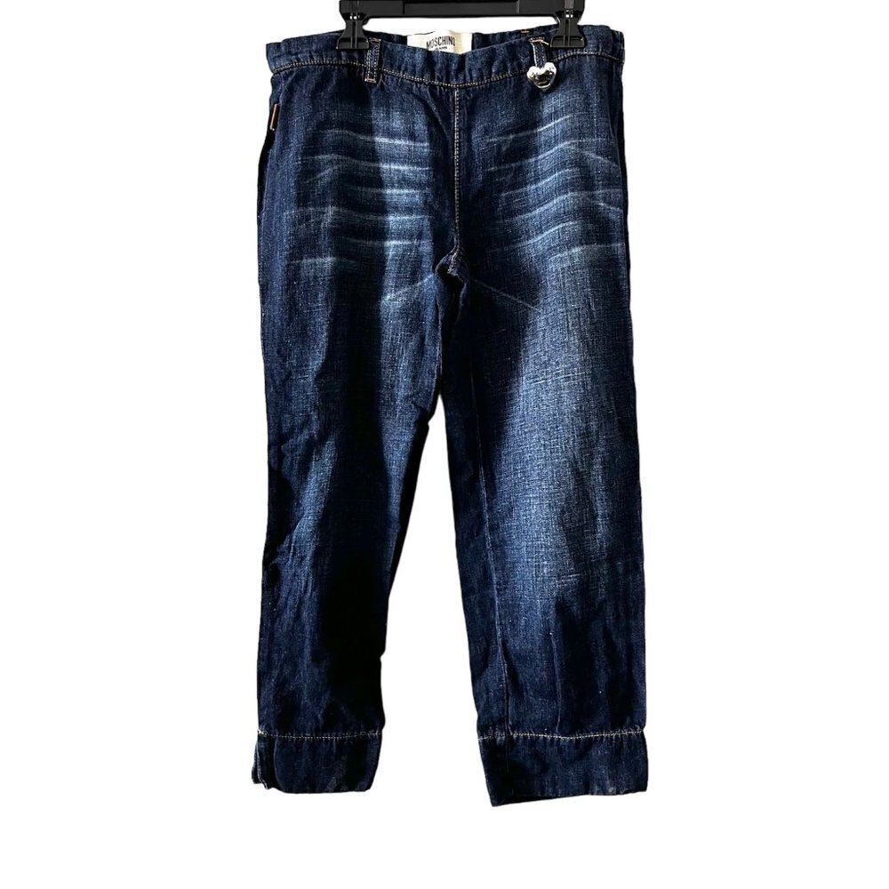 MOSCHINO Mid-Rise Cropped Jeans